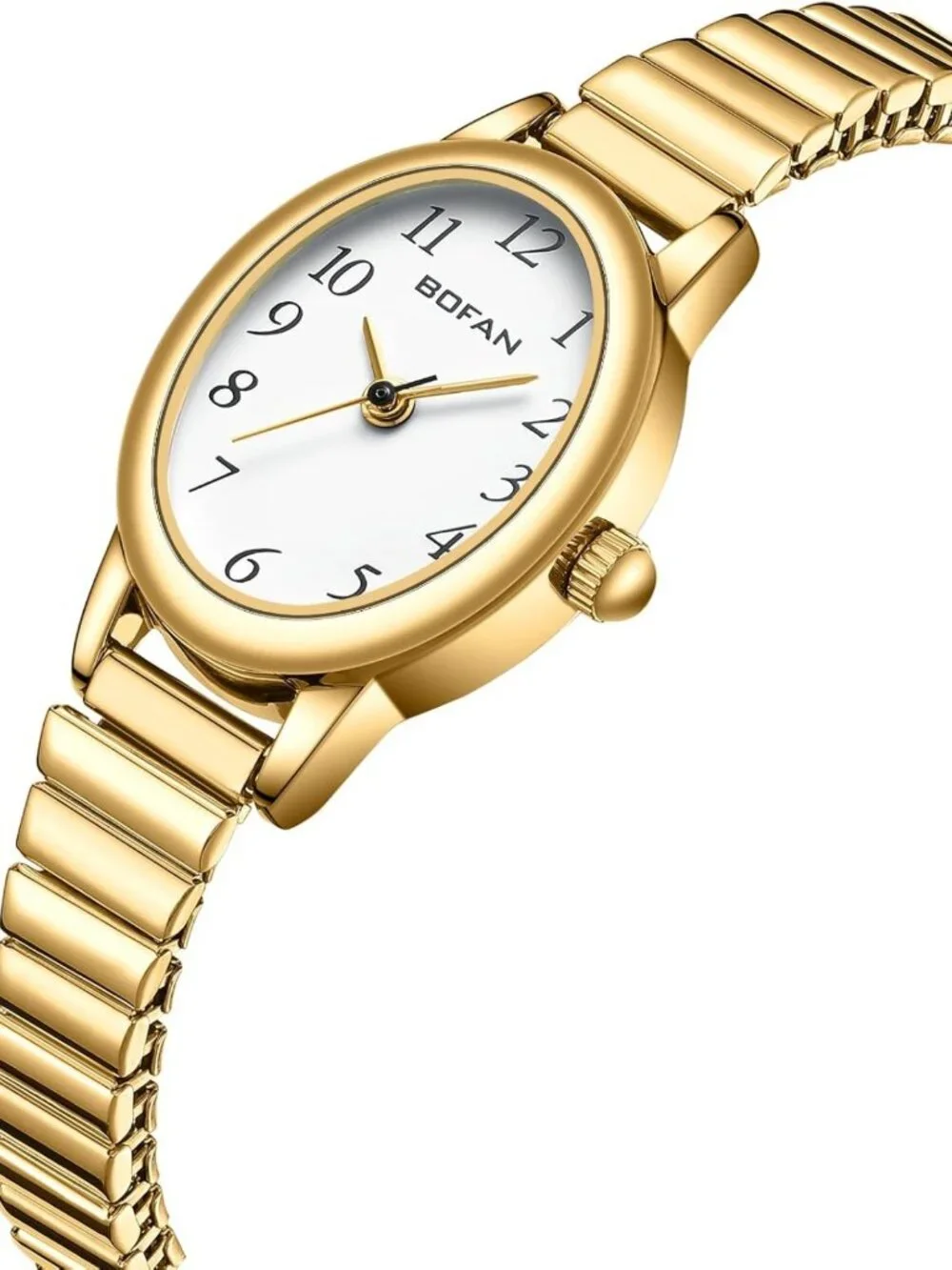 Chic Gold Women's Quartz Watch - Easy Read, Waterproof, Stainless Steel Band